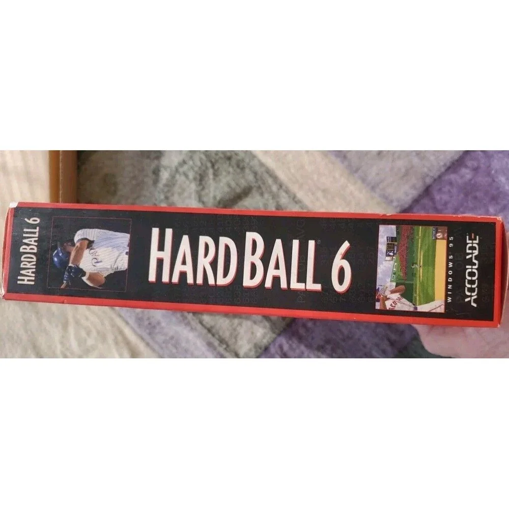 Hardball 6 Vintage PC game Accolade Windows 95 -Manuals & Inserts